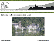 Tablet Screenshot of campingplatz-dausenau.de